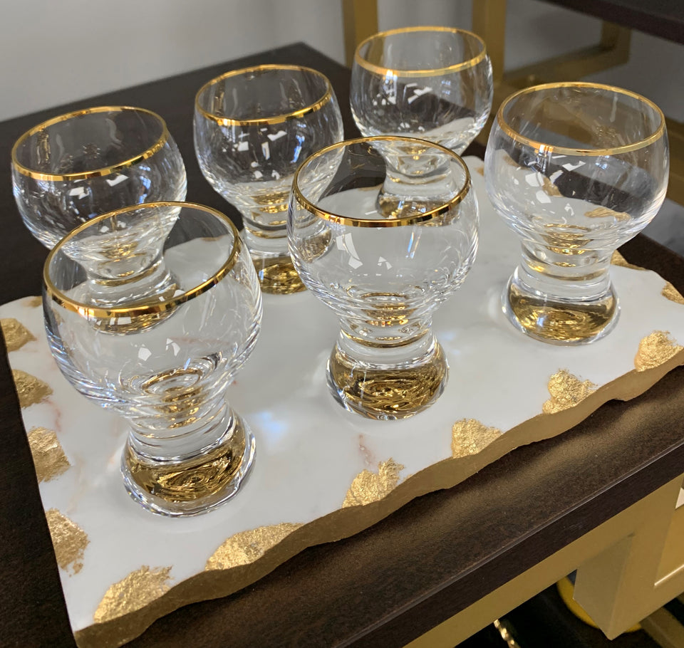 shot glass set with tray, our most popular shot glass set, always sells out quickly!!! paired iwth this awesome tray