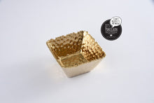 Load image into Gallery viewer, Small Gold Square Snack Bowl
